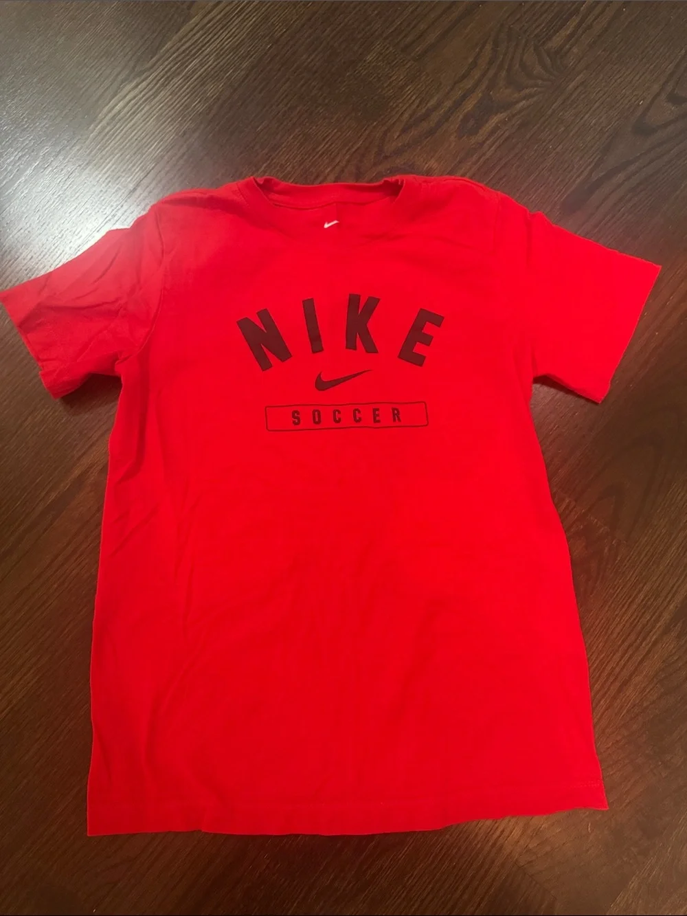 Nike Kids Short Sleeve Soccer Tee Duo in Red and Gray size L